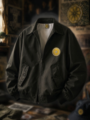 Men's Lemon Roses Music Lover Printed Jacket