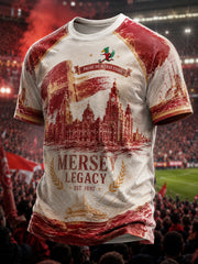 Men's Gift For Soccer Fans Print Casual Tee