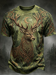 Men's Celtic Print Casual T-Shirt