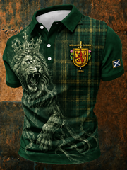Men's UK Football Lover Scotland Printed polo shirt
