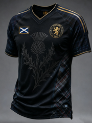 Men's SCOTLAND Printed V-neck T-shirt
