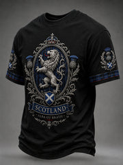 Men's Scotland Art Printed Short Sleeve T-shirt