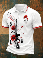 Men's SLR Lest We Forget Printed polo shirt