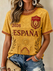 Women's Gift For Football Fans Print Casual Tee