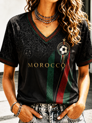 Women's MOROCCO Printed short-sleeved T-shirt