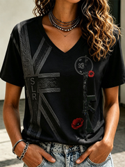 Women's SLR Printed short-sleeved T-shirt