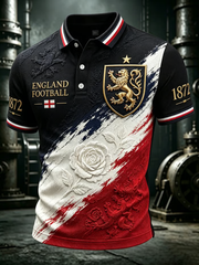 Men's UK Football Lover England Printed polo shirt