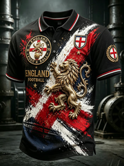 Men's UK Football Lover England Printed polo shirt