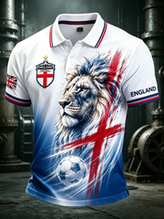 Men's UK Football Lover England Printed polo shirt
