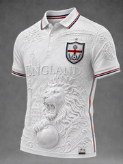 Men's UK Football Lover England Printed polo shirt