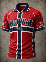 Men's Norway Football Casual Sport-Style Unisex T-Shirt