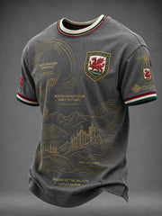 Men's Welsh Dragon Printed T-shirt