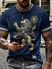 Men's UK Football Lover Scotland Printed short sleeves t-shirt