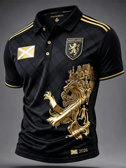 Men's UK Football Lover Scotland Printed polo shirt