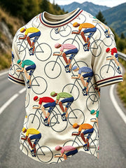 Men's Cycling Print Short Sleeves T-shirt
