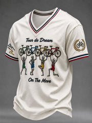 Men's Tour De Dream On The Move V-neck T-shirt