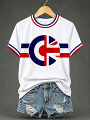 Women's Retro Northern Soul Print Casual Tee