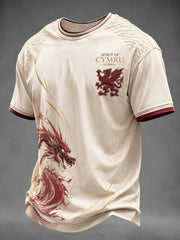 Men's Welsh Dragon Printed T-shirt