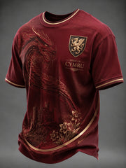 Men's Welsh Dragon Printed T-shirt