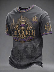 Men's Edinburgh Art Lover Printed Short Sleeve T-shirt