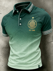 Men's Scotland football Lover Celtic Printed polo shirt