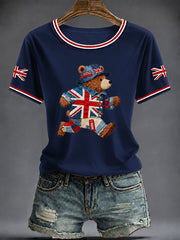 Women's British Printed T-shirt