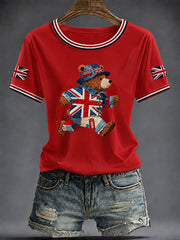 Women's British Printed T-shirt