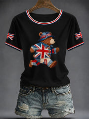 Women's British Printed T-shirt