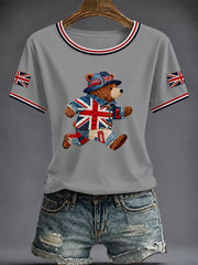 Women's British Printed T-shirt