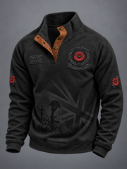Men's Remembrance Day Four-button Hoodie