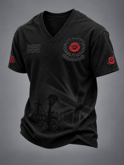 Men's Remembrance Day V-neck T-shirt
