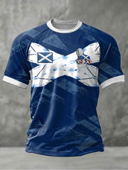 Men's UK Football Lover Scotland Printed short sleeve t-shirt