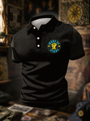 Men's Lemon Roses Music Lover Printed polo shirt