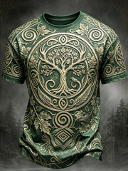 Men's Celtic Print Casual T-Shirt