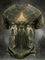 Men's Celtic Print Casual T-Shirt