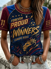 Women's Retro Soccer Champion T-Shirt