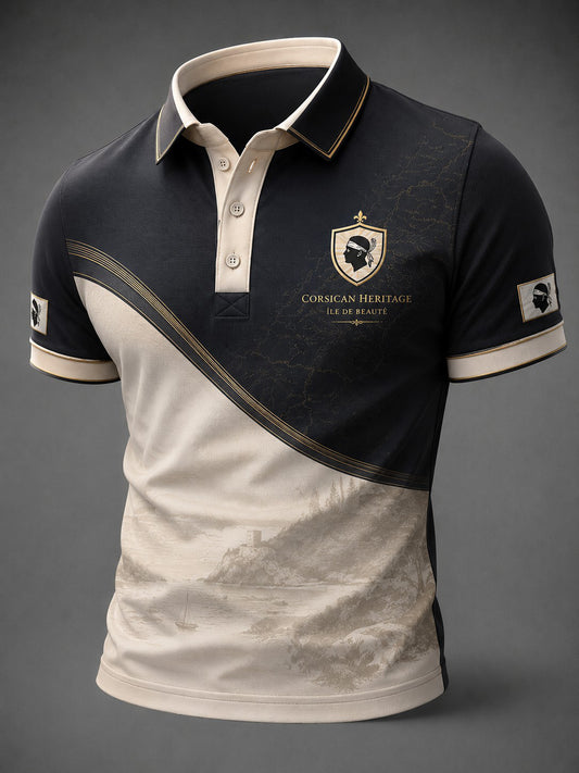 Men's French Corsica Flag Printed Shirt