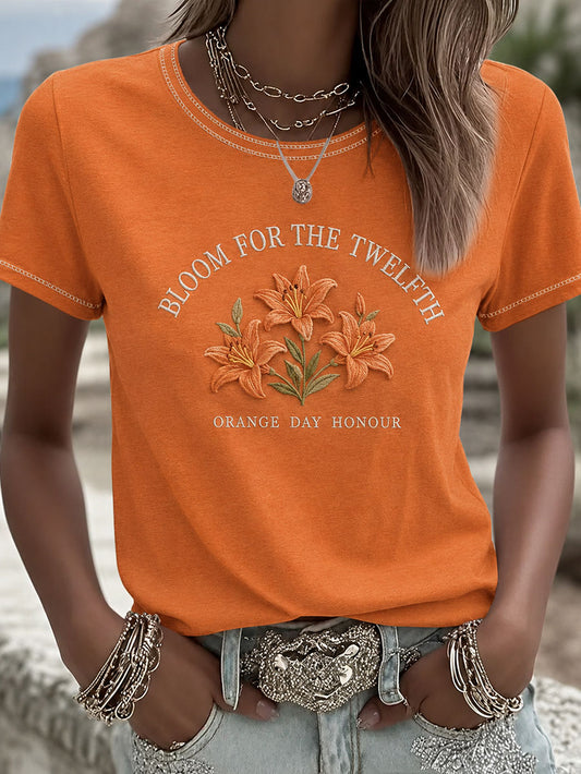 Women's 12th July Orangemen's Day Art Printed T-shirt