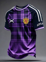 Men's UK Football Lover Scotland Printed short sleeve t-shirt