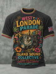 Men's Caribbean London Festival Notting Hill Carnival Printed T-shirt