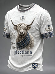 Men's Highland cow print short sleeves t-shirt