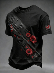 Men's SLR Lest We Forget Printed  short sleeves t-shirt