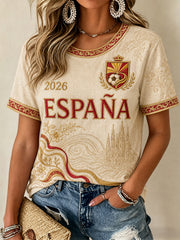 Women's Gift For Football Fans Print Casual Tee