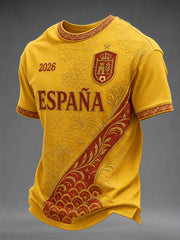 Men's Gift For Football Fans Print Casual Tee