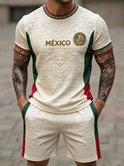 Men's Mexico Football Lover Art Printed Sets