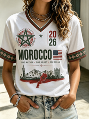 Women's MOROCCO Printed short-sleeved T-shirt
