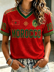 Women's MOROCCO Printed short-sleeved T-shirt