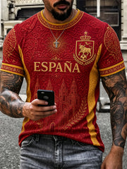 Men's Gift For Football Fans Print Casual Tee