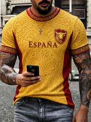 Men's Gift For Football Fans Print Casual Tee