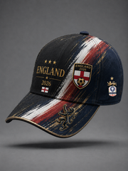 Unisex UK Football Lover England Printed Hat